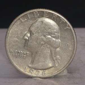 1936 Washington Quarter choice AU