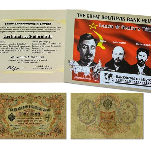 Bolshevik 3 Rubles banknote