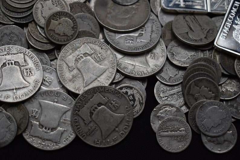 US Silver Coin Collection: Morgan Dollar, Liberty Half, Barber Quarter, Mercury Dime image 5