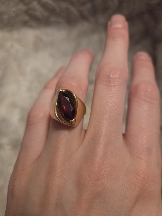 Garnet and 14k Gold
