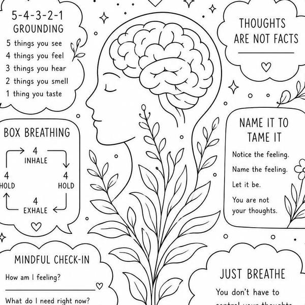 Afdrukbare pdf Mindfulness voor angstverlichting
