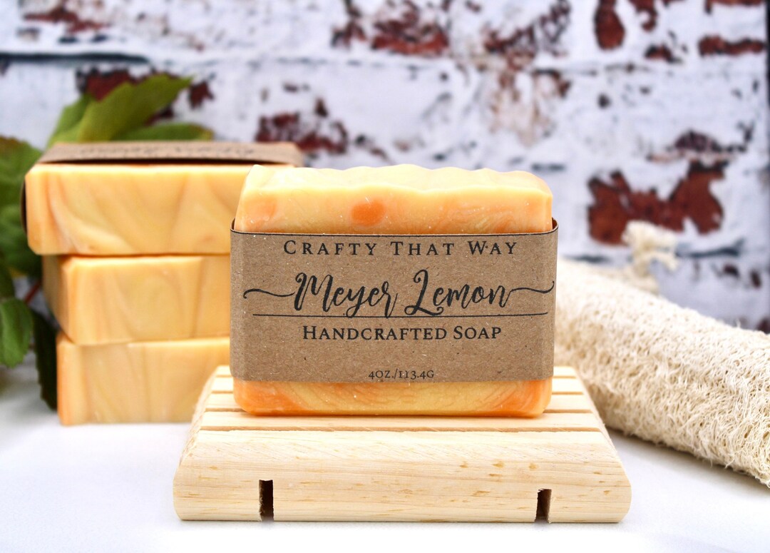 Meyer Lemon Soap Handcrafted Lemon Soap Handmade Soap Soap Etsy