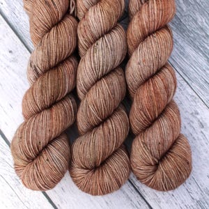 Custom Dyed Woodland Friends Yarn: Bunny Wishes Sock, Fingering, DK, Worsted for Crafters, Knitters, Crocheters