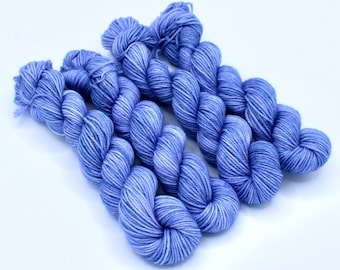 Crafty Sock Mini Skein - Hand Dyed Sock Yarn, Superwash Merino / Nylon Sock Yarn - Periwinkle