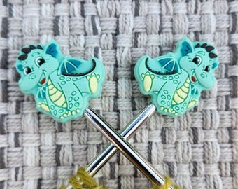 Dragon Stitch Stoppers – Knitting Needle Point Protectors, Cute Knitting Needle Caps, Gift for Knitters, Knitting Notions