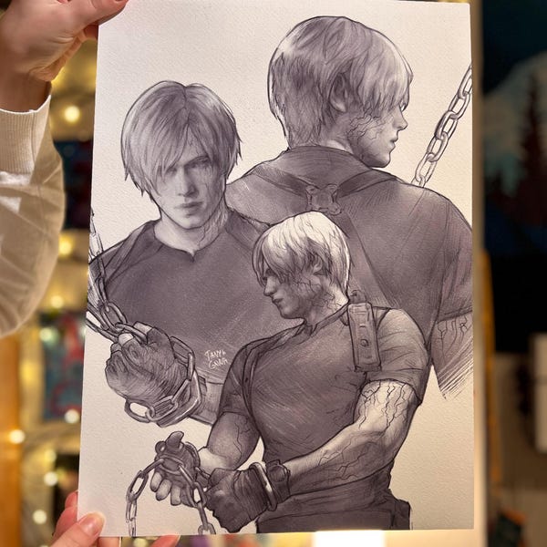 A3 Print | Leon Kennedy Resident Evil 4