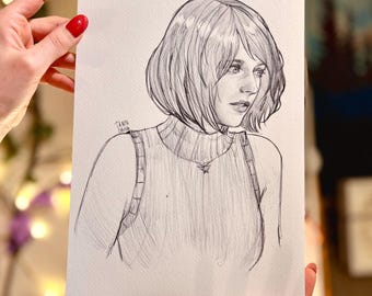 A4 Print | Ashley Graham Resident Evil 4 FanArt