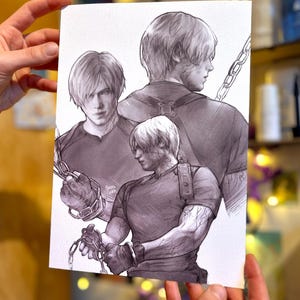 A4/A5 Print | Leon Kennedy Resident Evil FanArt