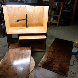 Rolling lockable computer cabinet (DOWNLOADABLE PDF FILE)