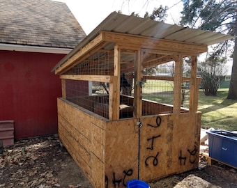 6x10 Wooden Dog Kennel Plans, Weatherproof Shelter (PDF Download)