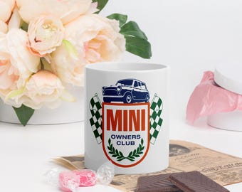 Mini Owners Club Emblem White Glossy Mug