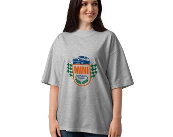 Mini Owners Club Emblem Unisex organic oversized high neck t-shirt