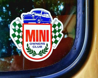 Mini Owners Club Bubble Sticker