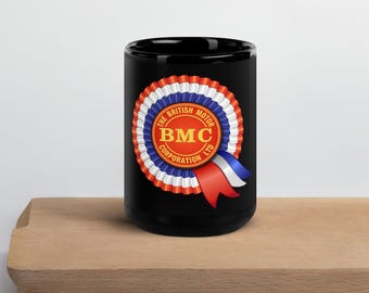 British Motor Company (BMC) Logo Ceramic Black Glossy Mug