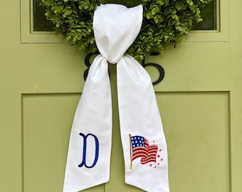 Patriotic Wreath Sash