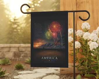 America 250th Anniversary Garden Flag | 1776 2026 Independence Day Patriotic Yard Flag