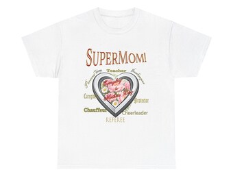 SuperMom T-Shirt - Funny Mom Gift Shirt - Mother's Day Tee - Gift for Mom - Super Mom Graphic Tee - Mom Life Shirt