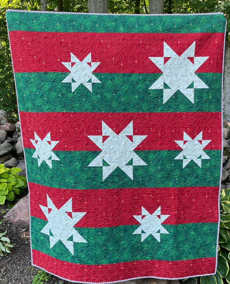 Bars of Stars Quilt Pattern - Digital Download - Etsy