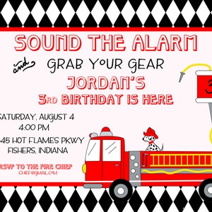 INSTANT DOWNLOAD, Fire truck Birthday, Printable Juice Box Wraps Firetruck theme image 4