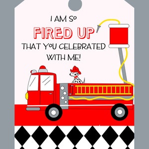 INSTANT DOWNLOAD, Fire truck Birthday, Printable Juice Box Wraps Firetruck theme image 5