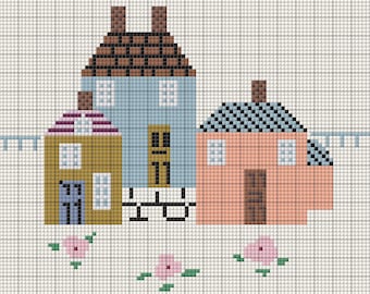 Modello digitale per ricamo a punto croce Heartland