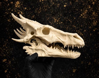 Earth Breaker Dragon Skull Replica | Realistic Bone Artifact Display
