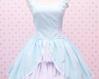 Alice Sweetheart Neckline Dress With Ruffle Chiffon Skirt, Alice in Wonderland JSK Costume