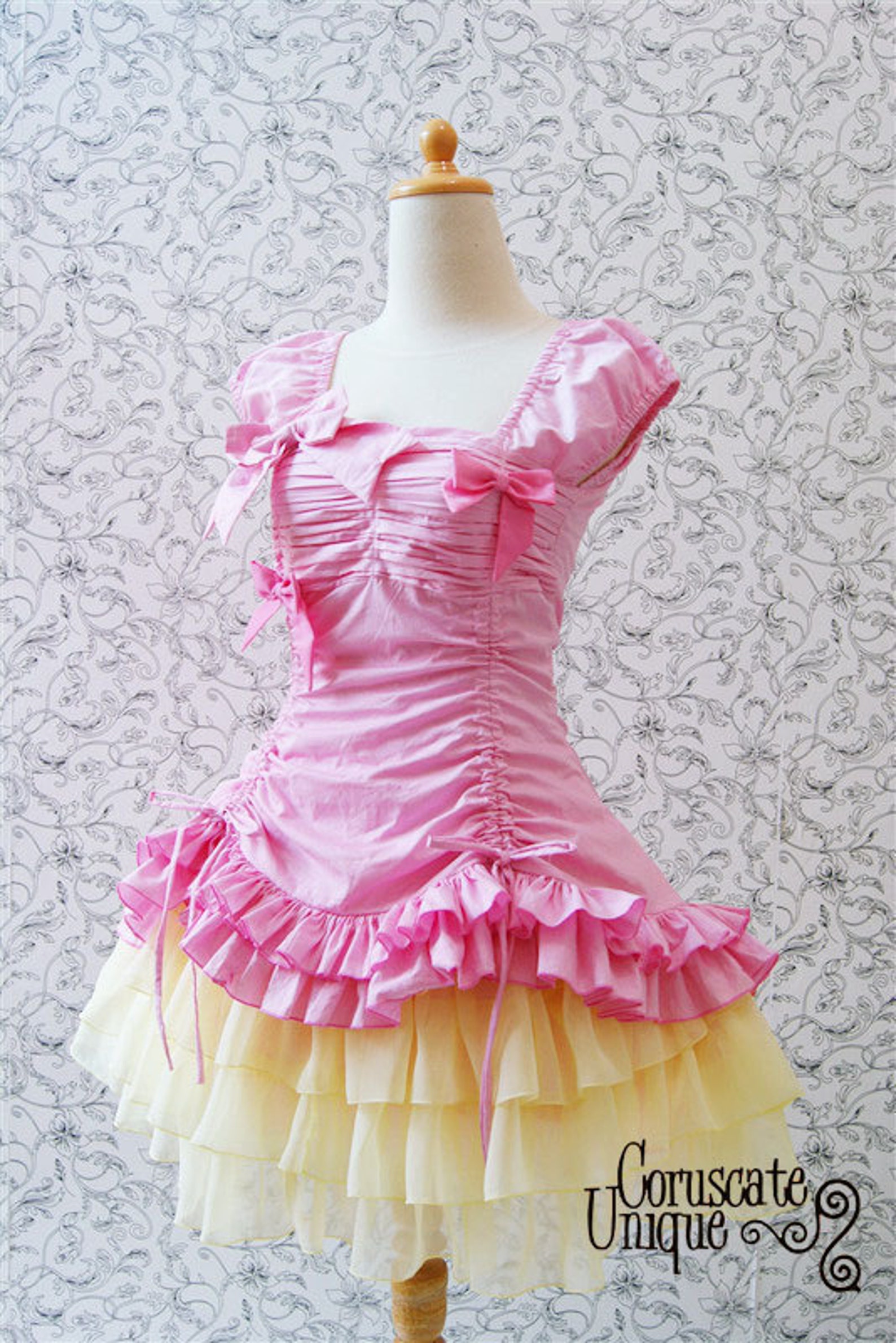Pretty Classic Ruffles Victorian Adjustable Dress on Two - Etsy