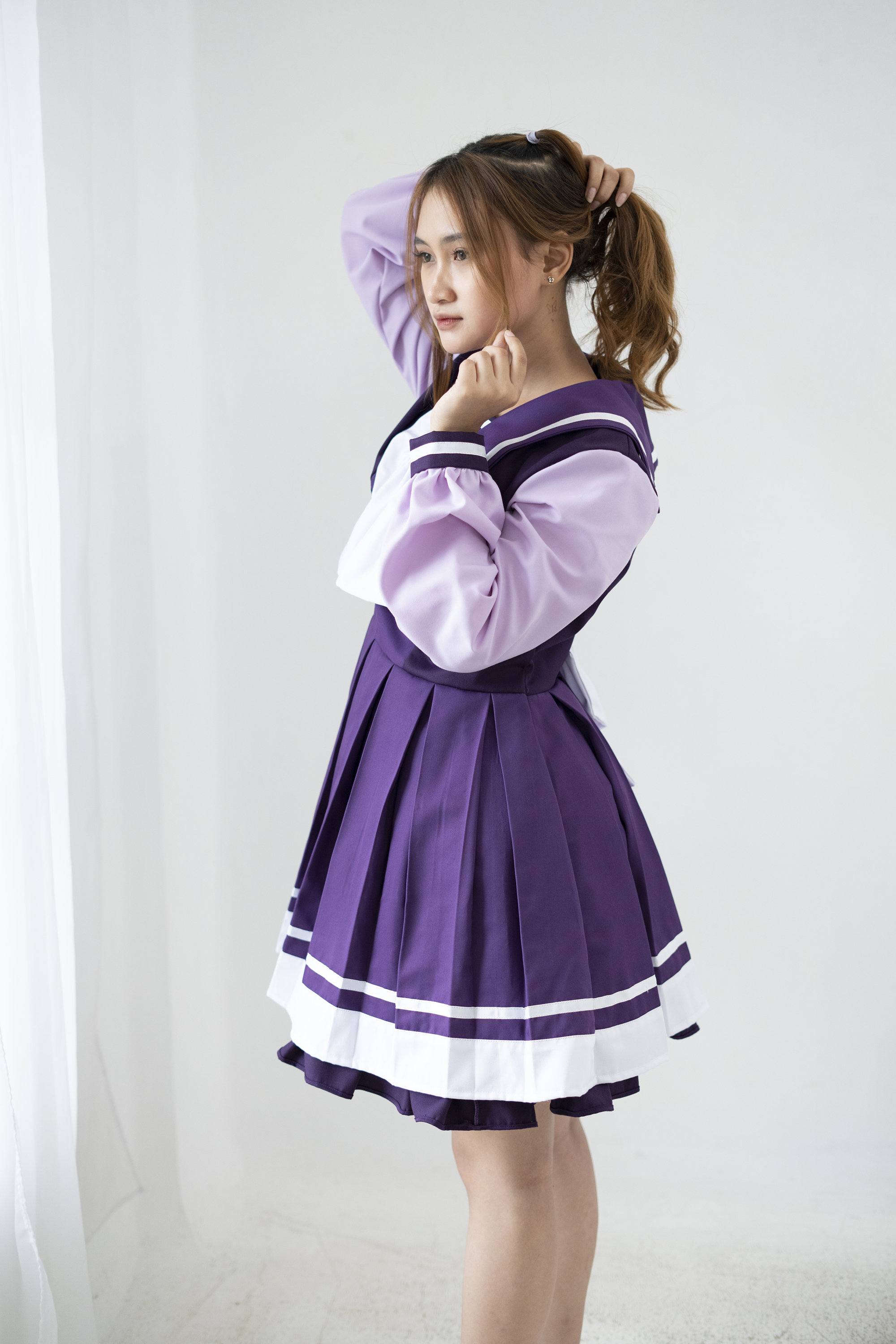 かわいい紫のセーラー服制服：日本の女子高生コスプレ - Etsy 日本