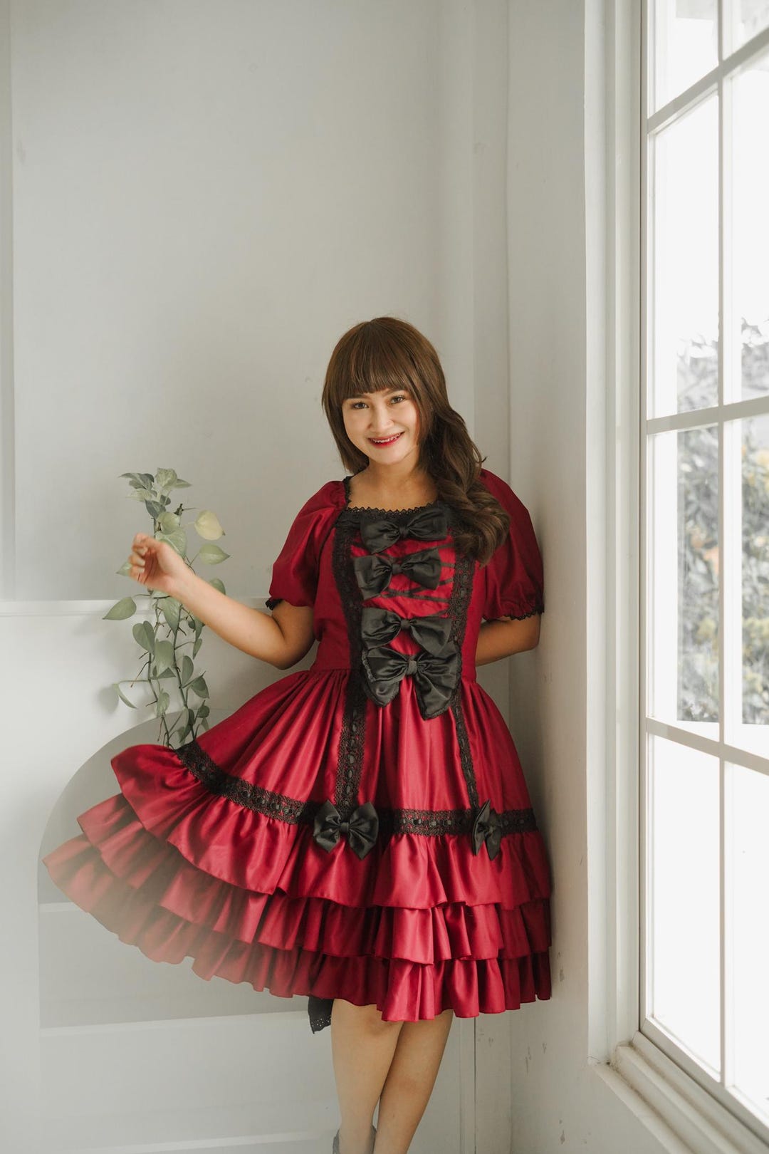 red lolita dress With PUJI - Little Red Riding Hood