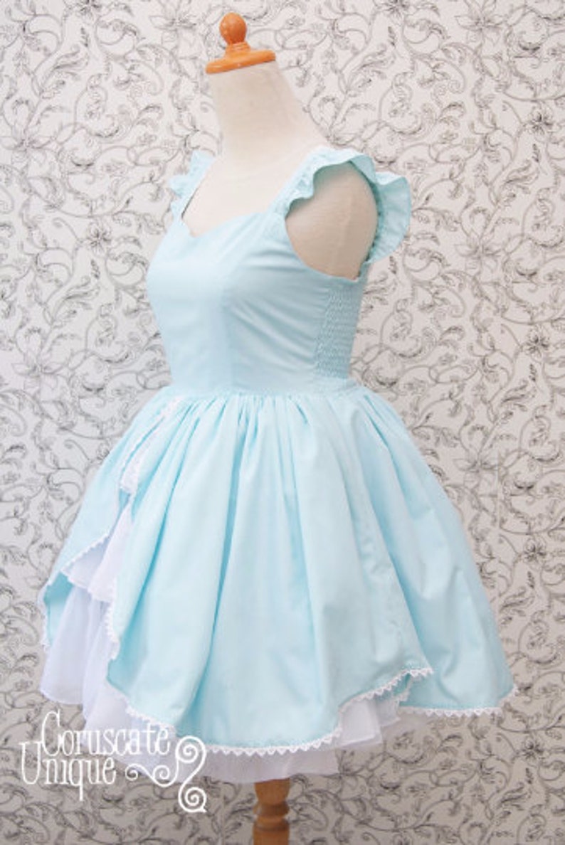 Alice in Wonderland Dress Baby Blue Sweetheart Neckline Ruffle Etsy