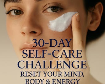 30-Day Self-Care Challenge Workbook PDF | Wellness Reset Planner, Mental Health & Self-Care Printable