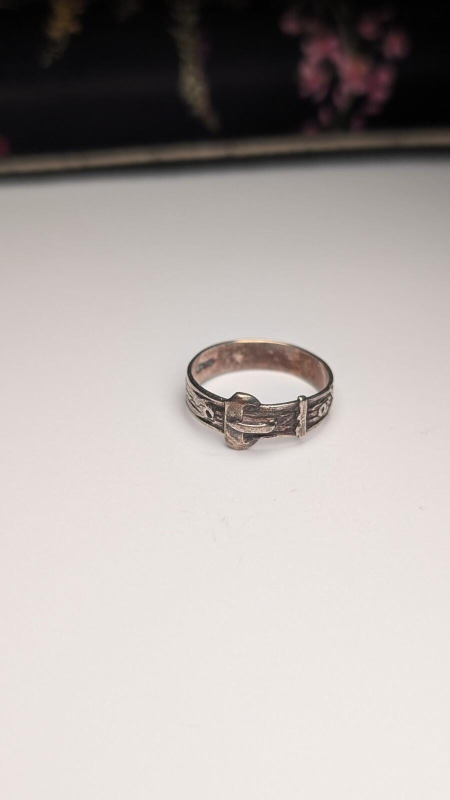 Vintage Sterling Silver 1988 Men's Belt Buckle Ring Size P 925 Silver