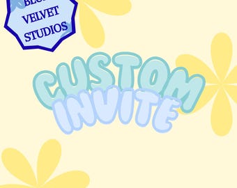 Aangepaste uitnodiging | Op bestelling gemaakt | Gepersonaliseerde evenementuitnodiging | Afdrukbare of mobiele uitnodiging