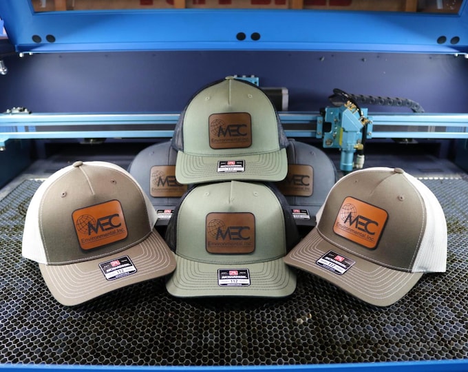 Featured listing image: Custom patch Hat, Personalized Engraved Patch Snapback, branding or events