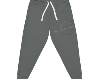 Abstract Circle Line Logo Athletic Joggers | All-Over Print