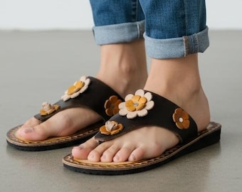 Women’s Leather Tooled Huarache Sandal Boho Summer Floral Fiesta Outfit Western Mexican