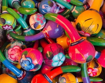 Handmade Fiesta Maracas Great for All Parties Weddings Mexicana