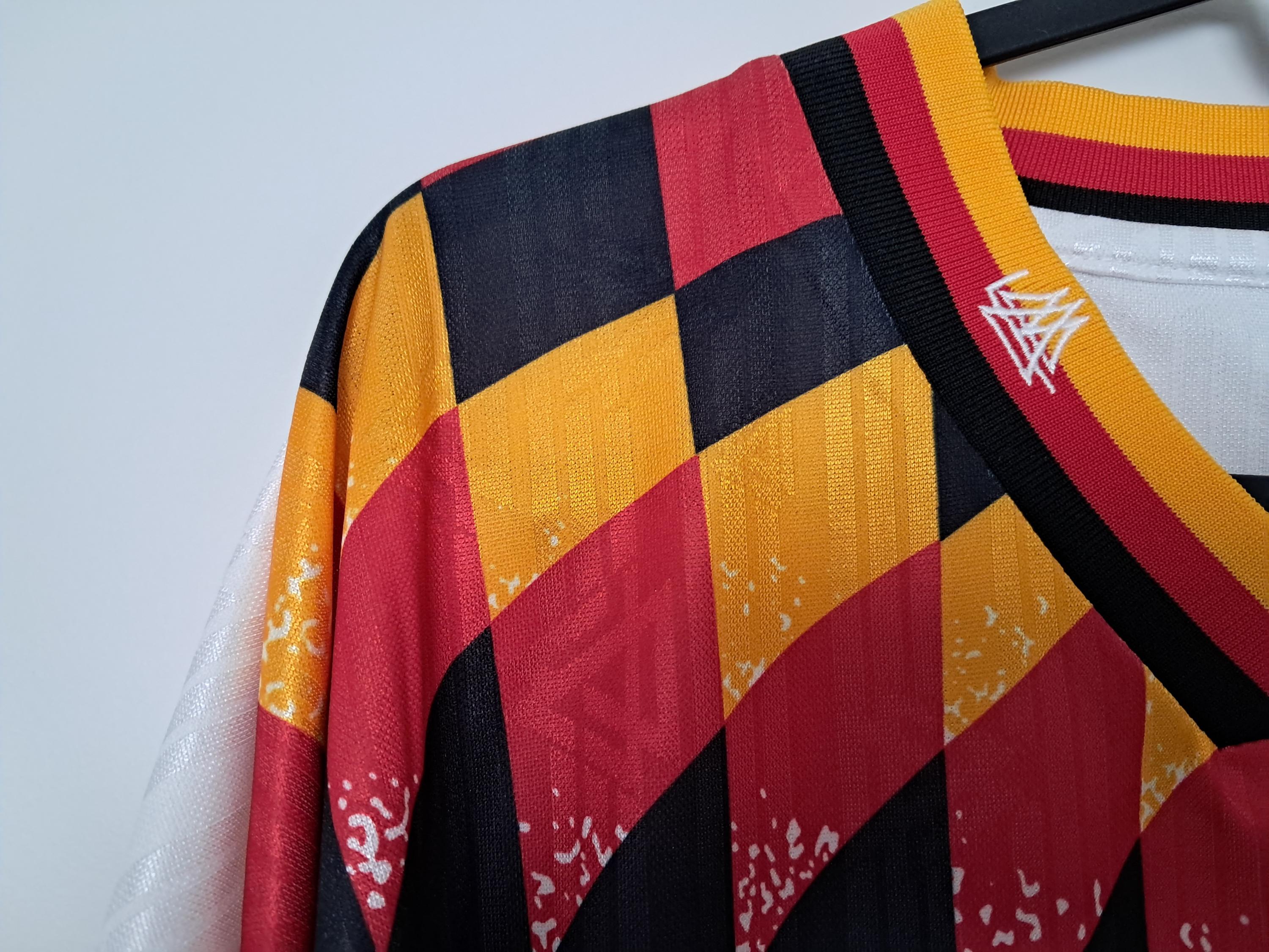 Germany National Home Jersey Shirt 1994 World Cup No.18 Klinsmann