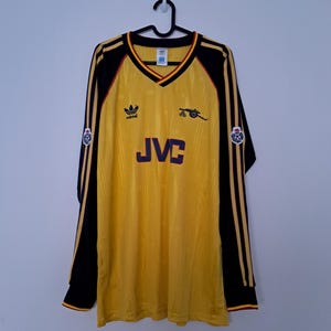 Arsenal Away Jersey Shirt 88/89/90/91 Full Sleeves Size XL - Etsy