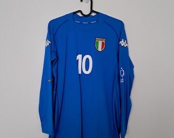 Italy National Jersey, 2002 World Cup Totti #10, Full Sleeves, Size L