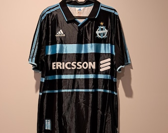 Camiseta de visitante del Olympique de Marsella 99/00, número 7 Pires, talla XL