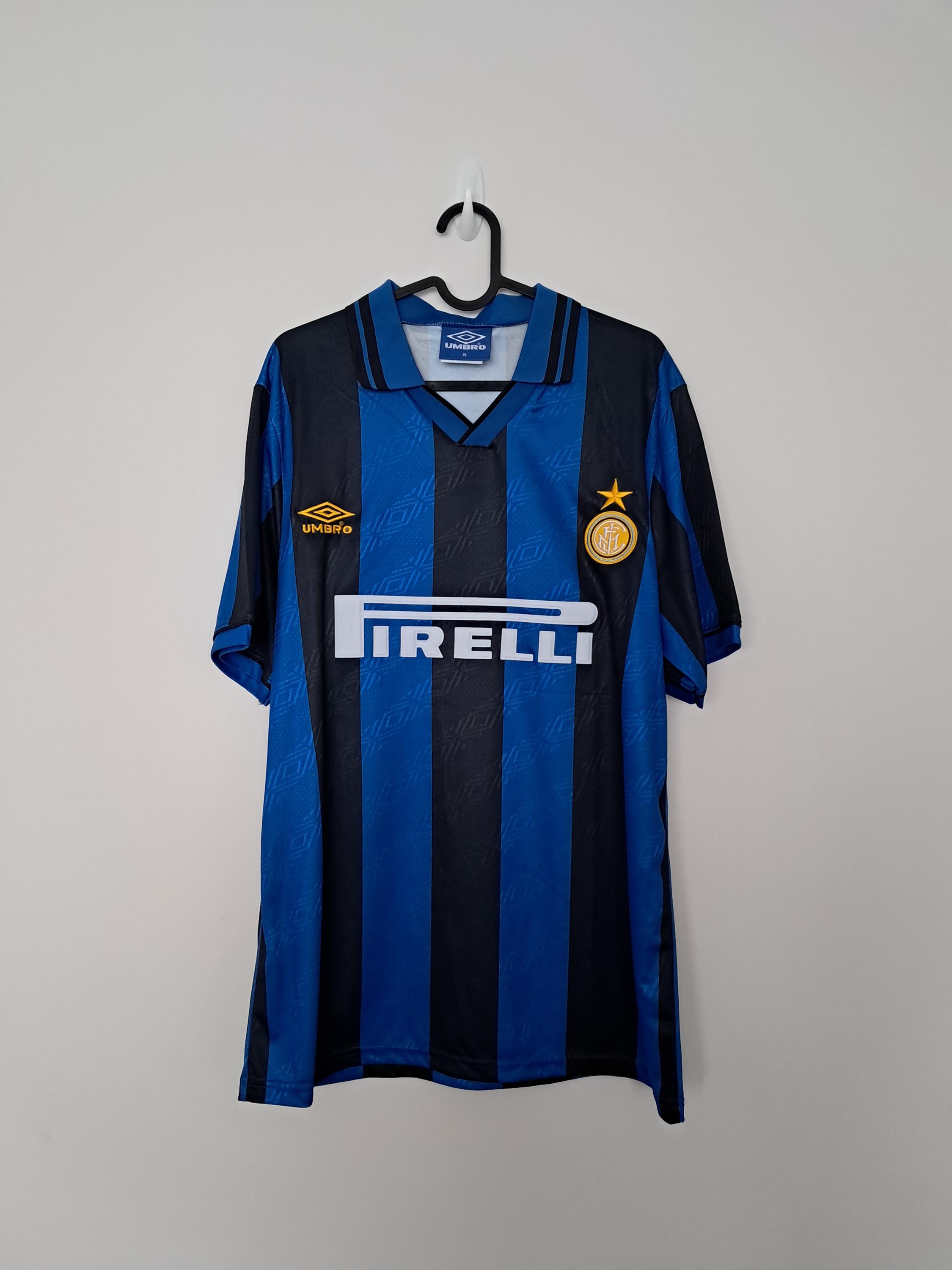 Inter Milan Home Jersey Shirt 95/96 No.4 Zanetti Size XL - Etsy