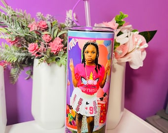 Personalized Photo Kids Tumbler | Custom Name Birthday Cup