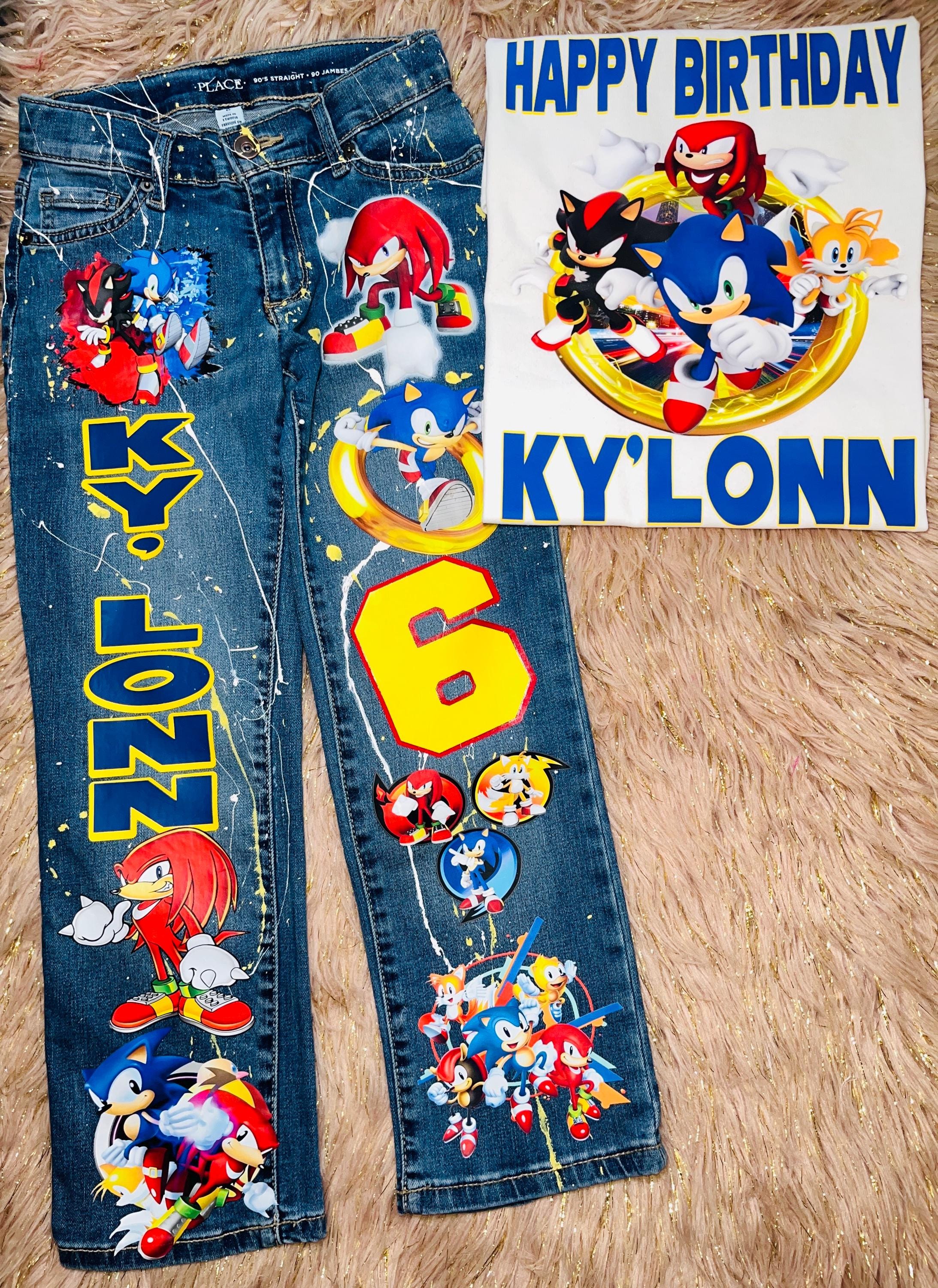 Sonic the Hedgehog Jeans Jacket - Etsy