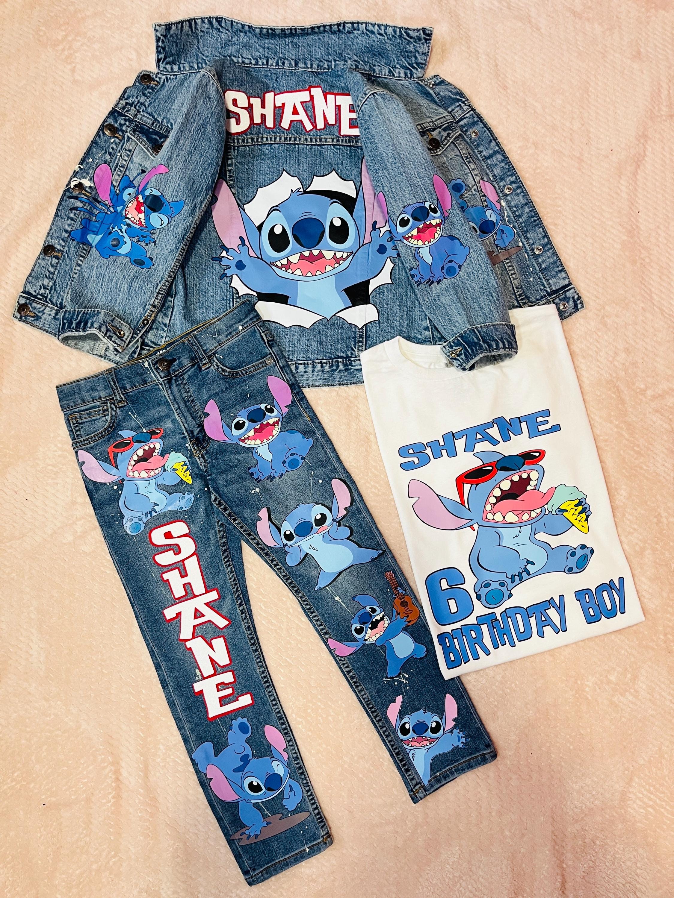 Girls Lilo and Stitch Jeans - Etsy