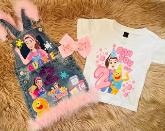 Personalized Rachel Birthday Outfit – Personalized Baby Girl Overalls & Bodysuit Set