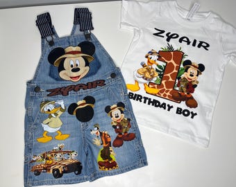 Custom Birthday Outfit Safari – Personalized Kids Set