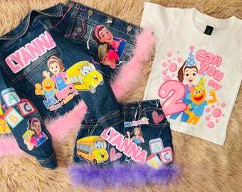 Ms. Rachel Inspired Denim Set | Custom Ms Rachel Outfit
