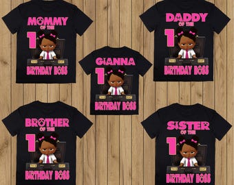Boss Baby Birthday Shirt – Matching Family First Birthday Outfit